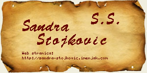 Sandra Stojković vizit kartica